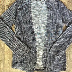 Striped Black and Gray Sweater